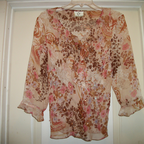COQUETTE AESTHETIC SOFT GIRL SHEER LOVELY BLING FEMME RUFFLES BL LG - Picture 1 of 4